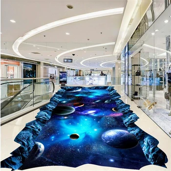 Wellyu Užsakymą grindų dažymas 3d nuotraukų dekoravimas, tapyba kosminės 