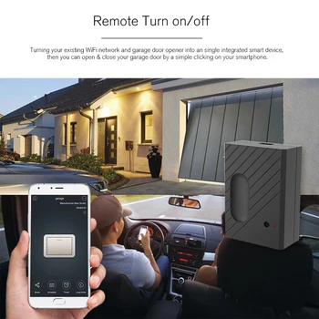 WiFi Jungiklis Garažo vartų Valdiklis, skirtas Automobilių Garažo Durų Atidarytuvas APP Nuotolinis Valdymas Laiko Valdymas Balsu Alexa, Google APP Ewelink