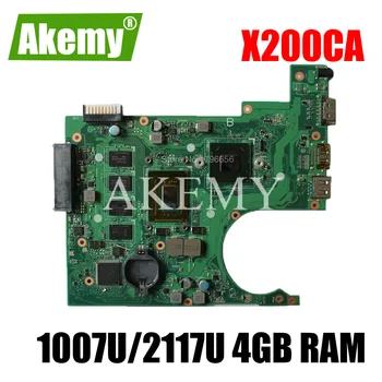 X200CA Už Asus X200C X200CA X200CAP Nešiojamas Plokštė 1007U/2117U CPU 4 GB RAM plokštę REV2.1 Bandymo DARBAI