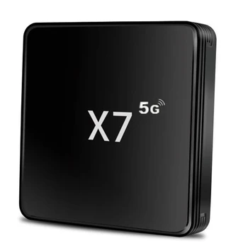 X7 TV Box 4GB+32GB Quad Core Dual Band 2.4 G/5G Media Player WIFI ES Plug