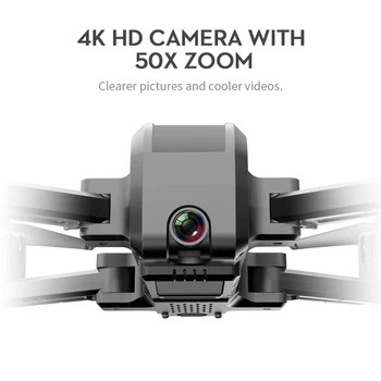 XKJ KF607 Drone Su 5G WiFi FPV 1080P 4K 120 Laipsnių Platus kampas HD Kamera, GPS Padėties nustatymo RC Flodable Quadcopter