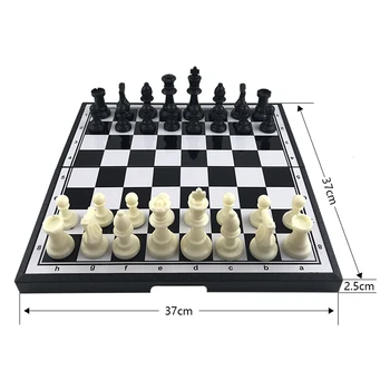 Yernea Naujas Magnetiniai Šachmatai Žaidimas labai Didelis Magnetinis Super Gerai Jaustis Lankstymo Šachmatų Lentos Karalius aukštis 9.6 cm Dervos Pėstininkas