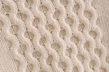 ZA O Kaklo, ilgomis Rankovėmis Moterų Megztinis 2020 Mados Pečių Pagalvėlės Apkarpytos Kabelis-megztiniai (Puloveriai Moterų Derliaus Prašmatnus harajuku Viršūnės