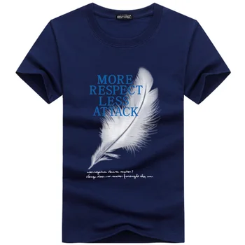 ZNG Laamei Vyrų Mados Atsitiktinis marškinėliai 2019 m. Vasarą Didelio Dydžio Trumpas Rankovės Marškinėliai Apvalios Apykaklės Animacinių filmų plunksnų Spausdinti