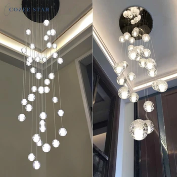 Šiaurės LED Sieniniai šviestuvai Modernus Nerūdijančio Plieno Crystal Ball Patalpų Lamo Virtuvės, Miegamojo Kambarį, Laiptai, Šviestuvai