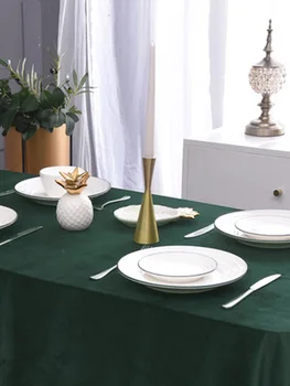Šiaurės stilius staltiesės, Amerikos šviesos prabanga aukso aksomo, staltiesės, vientisos spalvos žurnalinis staliukas placemat