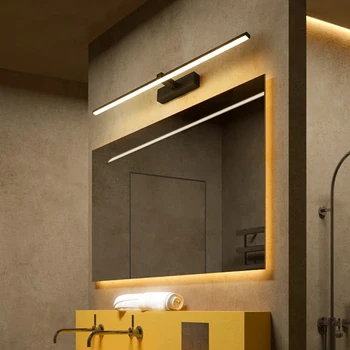 Šiuolaikinių LED Veidrodis, Apšvietimas 0,4 M~1.2 M sienos lempos Vonios kambarys, miegamasis galvūgalio sienelės sconce lampe deco Anti-rūko espelho banheiro