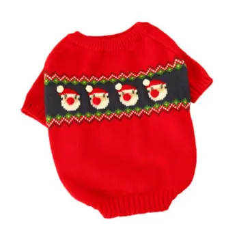Šunelis Kalėdų Džemperis Mielas Santas Senelis 2 turkiškas Megzti Marškinėliai, Šunys, Drabužiai Rudens/Žiemos Jersey Navidad Mažylis Drabužiai