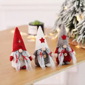 Švedijos Santa Nisse Šiaurės Elf Statulėlės Ilga Barzda Nuolatinis Pliušinis Gnome Lėlės Kalėdų Namo Atostogų Papuošalai