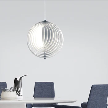 Šveicarija Verpan Aliuminio Mėnulis karolius, Lempa, led pakabukai Geriausios kokybės Verner Panton dizainas, pakabučiai