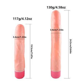 Švelnus Dildo Vibratorius Moterims Makšties Klitorio G Spot Vibracijos Dildo moterų sekso žaislų, Vibratorių Realistiškas Sekso žaisliukai Suaugusiems