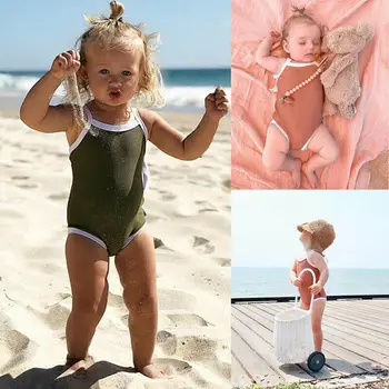0-24M Naujagimiui Kūdikių Mergaičių maudymosi kostiumėlį, maudymosi Kostiumėliai, Bikini Vasaros Maudymosi Kostiumėlį