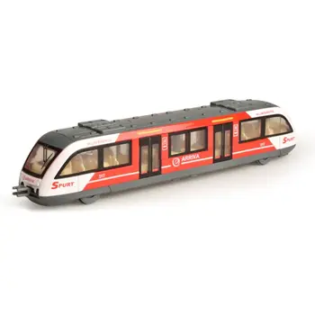 1:64 Magnetinio Traukti Atgal Lydinio Prijungtas Metro Metro Bėgių kelio Traukinio Lydinio Modelis Žaislas 77HD