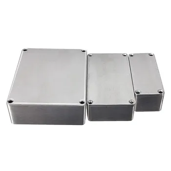 1 gabalas Sidabro spalvos aliuminio korpusas atveju 1590D 188*119*56.6 mm