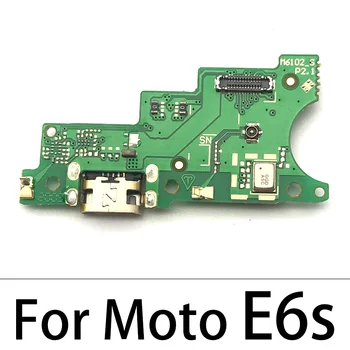 10 Vnt./Daug, USB Doko Jungtis Įkrovikliui Valdybos Motorola Moto G4 G5 žaisti E6 Žaisti E6S E7 Plius Įkrovimo lizdas Flex Kabelis