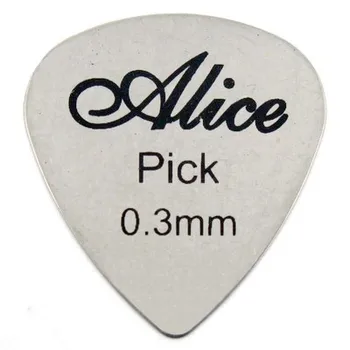 100 vnt Nemokamas Pristatymas didmeninė Alice Nerūdijančio Plieno Širdies Formos Metalo Gitara, Elektrinė Gitara Roko Susitvarko 0.3 mm