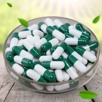 1000Pcs Žalia Ir Balta Tuščias Kietos Želatinos Kapsulės Dydis 0# Medicina, Tabletes, Kapsulės