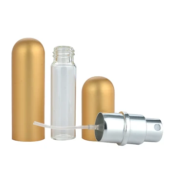100vnt 5ml Daugkartiniai Nešiojamas Mini Kvepalų Buteliuko Aliuminio Purkštukai Tuščias kosmetikos atveju DHL