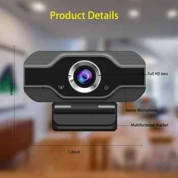 1080P 4k automatinis fokusavimas USB Kamera su Mikrofonu Kompiuterių Nešiojamas Vaizdo Konferencijoje pc