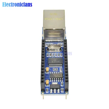 10vnt/Daug Standartas Nano V3 Ethernet Shield ENC28J60 Mikroschema HR911105A RJ45 Webserver Modulis Ethernet Valdybos Arduino