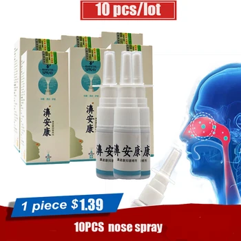 10vnt Nosies Purškalas Lėtinis Rinitas, Sinusitas Purškimo Kinijos Tradicinės Medicinos Žolė Rinito Gydymas, Nosies sveikatos priežiūros