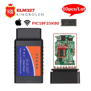 10vnt/daug ELM327-V1.5 Wifi OBD2 Auto Diagnostikos Įrankis V1.5 Elm 327 PIC18F25K80 Chip OBDII Android/IOS/ 