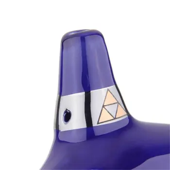 12 Skylę Keramikos Ocarina Priemonė Keramikos Alto C Legend Of Zelda Fleita Mėlynos Spalvos Mini Muzikos Instrumentas Ocarina Naują Atvykimo