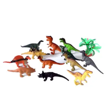 12 Vnt Mini PVC Dinozaurų žaidimų Rinkinys, Įvairūs Realūs Mažas Dinozauras, Paveikslas Modelis Žaislas Vaikams ir Kūdikiams - Spalvinga