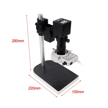130X Objektyvas 2MP, VGA, HDMI, Mikroskopu Elektronikos Litavimo Elektronų Mikroskopas su LED Šviesos Mikroskopo vaizdo Kamera 