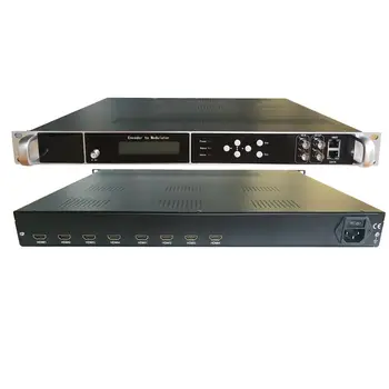 1U rack 8-channel HD-MI, kad ISDB-T/DVB-T/ATSC/DVB-C H-D skaitmeninis TV kodavimo moduliatorius Kabelis, front-end įranga