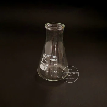 1set (100ml, 250ml, 500ml) Laboratoriniai Borosilikatinio Stiklo Kolba, Plačiu Kaklu, Kūgio formos Trikampio Kolbą