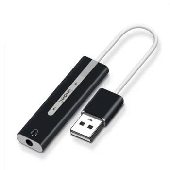 2 In 1 USB Išorinė Garso plokštė USB 3,5 mm Stereo Lizdas, Ausinės, Audio Adapteris, Naują Atvykimo