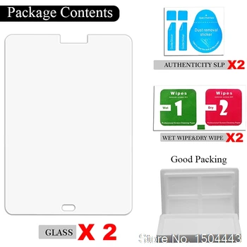 2 X STIKLO LG G Pad 3 III 8.0 V525 V522 V521 V521WG Tablet Grūdintas Stiklas Screen Protector 2.5 D 9H Premium Vadovas Filmas