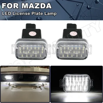 2 vnt Xenon White Aišku, Canbus LED Skaičius Licenciją Plokštelės Šviesos Jokių Klaidų Mazda A/T, Taip pat žinomas kaip 
