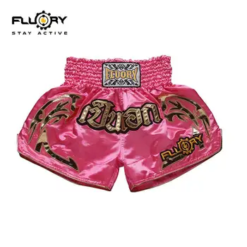 2019 Fluory VAIKAI kick bokso šortai, muay thai šortai vaikams (berniukams ir mergaitėms) ir jaunimo