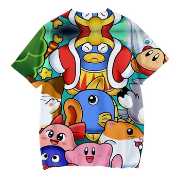 2019 karšto AKTO Žaidimą Kirby Naujas 3D spausdinimo Vaikų vasaros o-kaklo tees vaikams, trumpomis Rankovėmis aukštos kokybės confort marškinėlius
