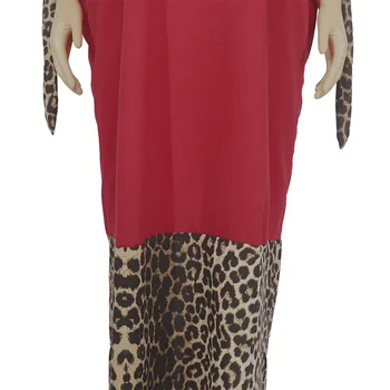 2020 Naujas Mados Dubajus Abaja Musulmonų Suknelės plius dydžio leopardas spausdinti moterims, chalatai Afrikos suknelės moterims
