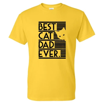 2020 Naujas Mados Geriausias Kačių Tėtis Kada nors T-shirt Juokinga Spausdinti Vyrų, Moterų Sporto Atsitiktinis Streetwear Marškinėlius Madinga Hip-Hop T marškinėliai, Unisex