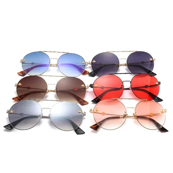 2020 Naujas Mados prekės ženklo Karšto Klasikinis mados Vyrams, moterims, akiniai nuo saulės bičių UV400 Turas Gradientas objektyvas saulės akiniai oculos Gafas vyras
