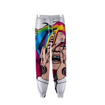 2020 Naujų Karšto Pardavimo 6ix9ine 3D Spausdinimo Kelnės Mados Harajuku Reperis Tekashi69 Vyrų Kelnės Hip-Hop Streetwear Vyrų/Moterų Sweatpants