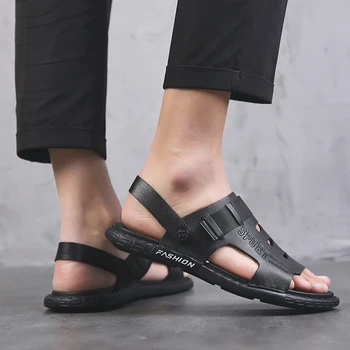 2020 casa sandali vyrų sandal sandalai sandalet sandalen romos paplūdimio vietnamas darbo sandel masculina homme couro sandalle didelis cuir