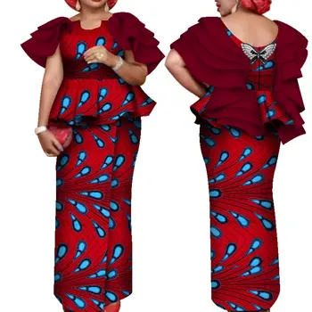 2020 m. Afrikos moterų drabužių atgal banga drabužių Afrikos suknelė Elegantiškas Afrikos drabužių Temperamentas drabužių wy7643