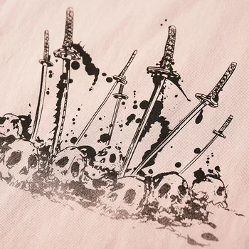 2020 m. Nauja Japonų Banga Prekės Ukiyo-e Asmenybė Kvėpuojantis Spausdinimo Grožio Samurajus trumpomis Rankovėmis Apvalios Kaklo Atsitiktinis vyriški T-Shirt