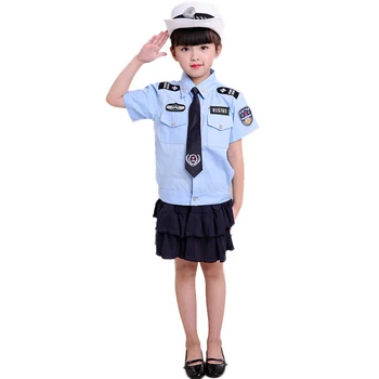 2020 m. Vaikų Dienos Berniukai Policijos Pareigūnas Policininkas Cosplay Kostiumai Helovyno Karnavalas Vaikams Dexury Detektyvas Karinę Uniformą Kariuomenės Kombinezonas