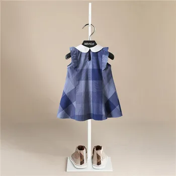 2020 metų Vasaros Kūdikių Dress Naujų Mergaičių Mados Infantilus Suknelės Medvilnės Vaikų Drabužiai Gėlių Stilius, Vaikų Drabužiai Princesė Suknelė