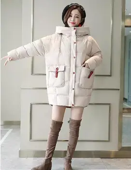 2020 moterų žiemos medvilnės striukė Moterims Striukė Moteris Storas Šiltas parko Šaltojo Outwear striukė