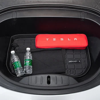 2021 Tesla Model 3 Kamieno Kilimėliai Individualų Automobilio Galiniai Kamieno Saugojimo Kilimėlis Krovinių Dėklas Kamieno Vandeniui Apsauginės Pagalvėlės, Kilimėlis Suderinama