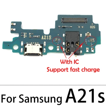 20PCS USB Įkrovimo lizdas Jungtis Valdybos Flex Kabelis Samsung A10S A20S A30S A10 A11 A20 A21 A30 A40 A31 A50 A51 A70 A70S