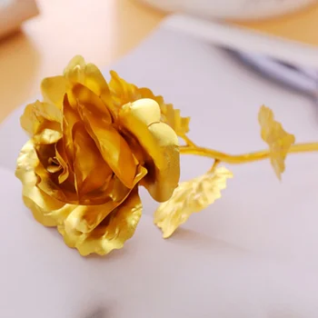 24K Aukso Folija Rožių Gėlių Dirbtinių Rožių Gėlių Puokštė LED Galaxy Rožių Gėlių Valentino Dienos Dovanas, Miegamojo Namų Dekoro Karšto