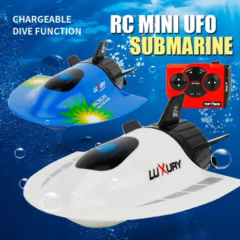 27MHz Mini Povandeninis RC Nuotolinio Valdymo Radijo bangomis Elektroninių Lauko Vandens Žaislas Dovana Vaikams Universalus RC greitaeigiu kateriu Modelis
